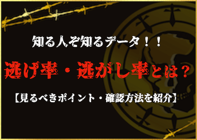 競艇　逃げ率・逃がし率　サムネイル