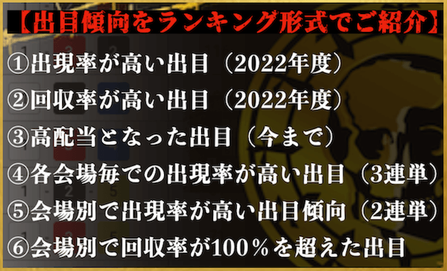 出目買い　ランキング