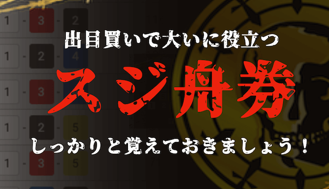出目買いで使えるスジ舟券