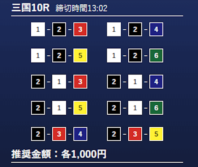 ボートプラザ無料予想　2023年10月18日三国10R