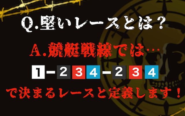 競艇の堅いレースとは？