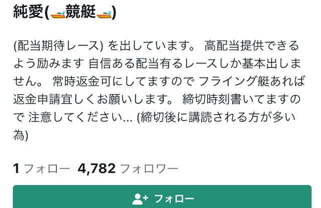 競艇将軍「純愛」　noteプロフィール