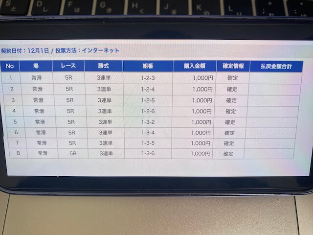 ボートXの無料予想の舟券