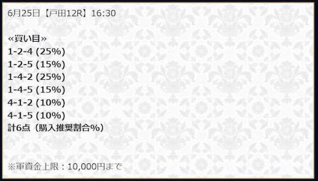 競艇セントラルの無料予想（2022年06月25日）