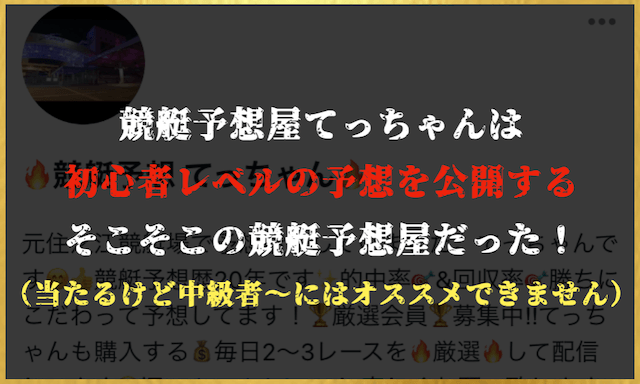 競艇予想屋てっちゃん　総評