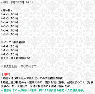 競艇セントラルの無料予想（2024年02月06日）