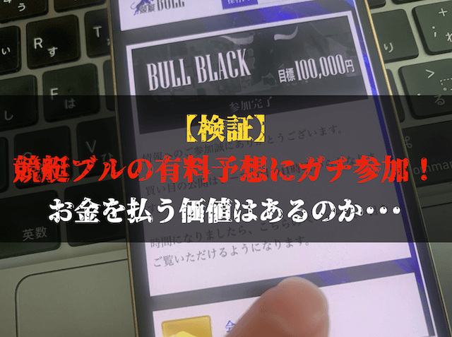 競艇ブルの有料予想の検証トップ