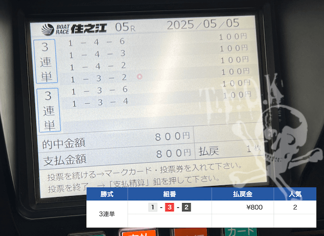 住之江情報の予想結果