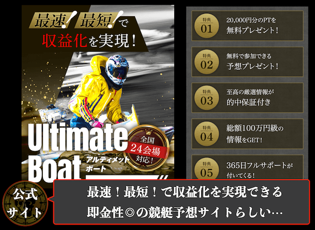 アルティメットボートの概要1