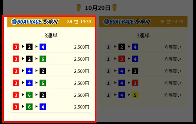 競艇ロジックの有料予想1（2025年10月29日）
