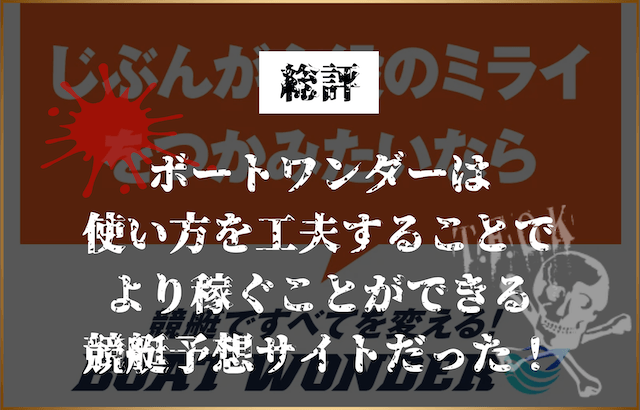 ボートワンダー 総評画像