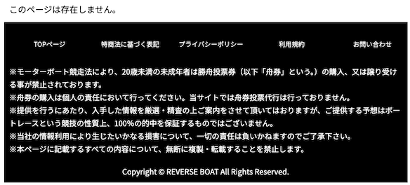 リバースボートの現在の状況